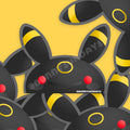 Poke-Derpy Vinyl Matte Laminated Peeker Sticker ✸ Dark