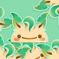 Poke-Derpy Vinyl Matte Laminated Peeker Sticker ✸ Leaf