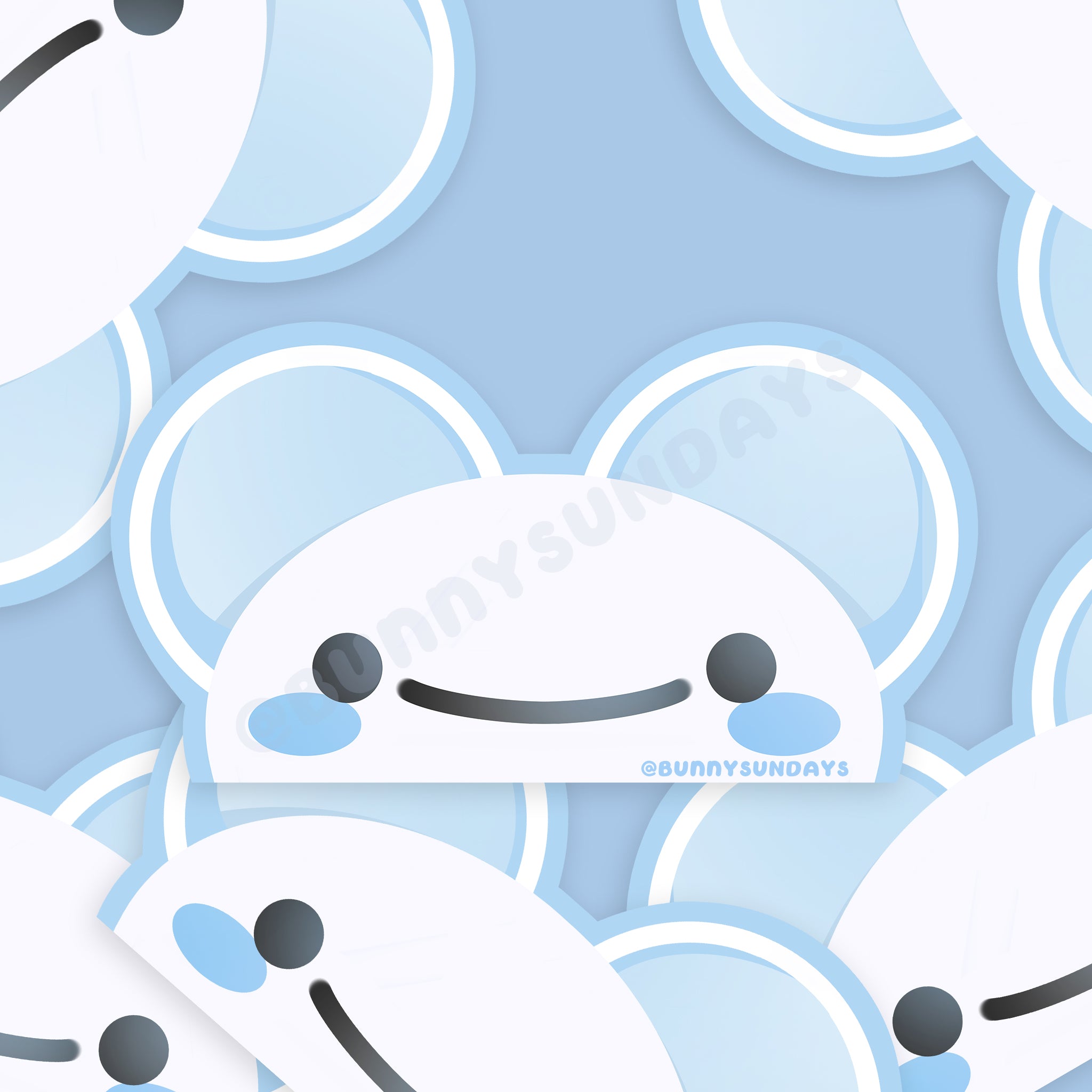 Poke-Derpy Vinyl Matte Laminated Peeker Sticker ✸ Maus