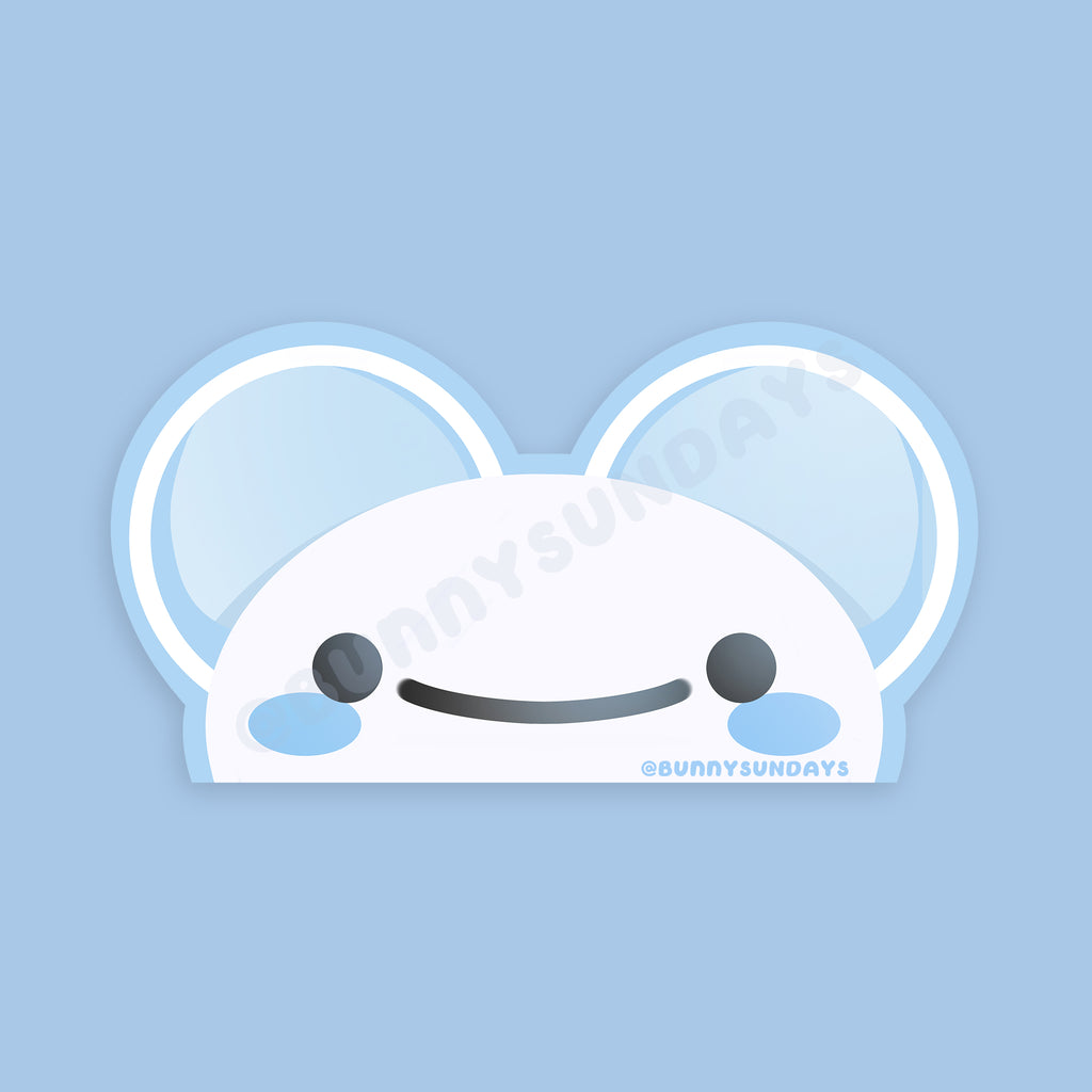 Poke-Derpy Vinyl Matte Laminated Peeker Sticker ✸ Maus