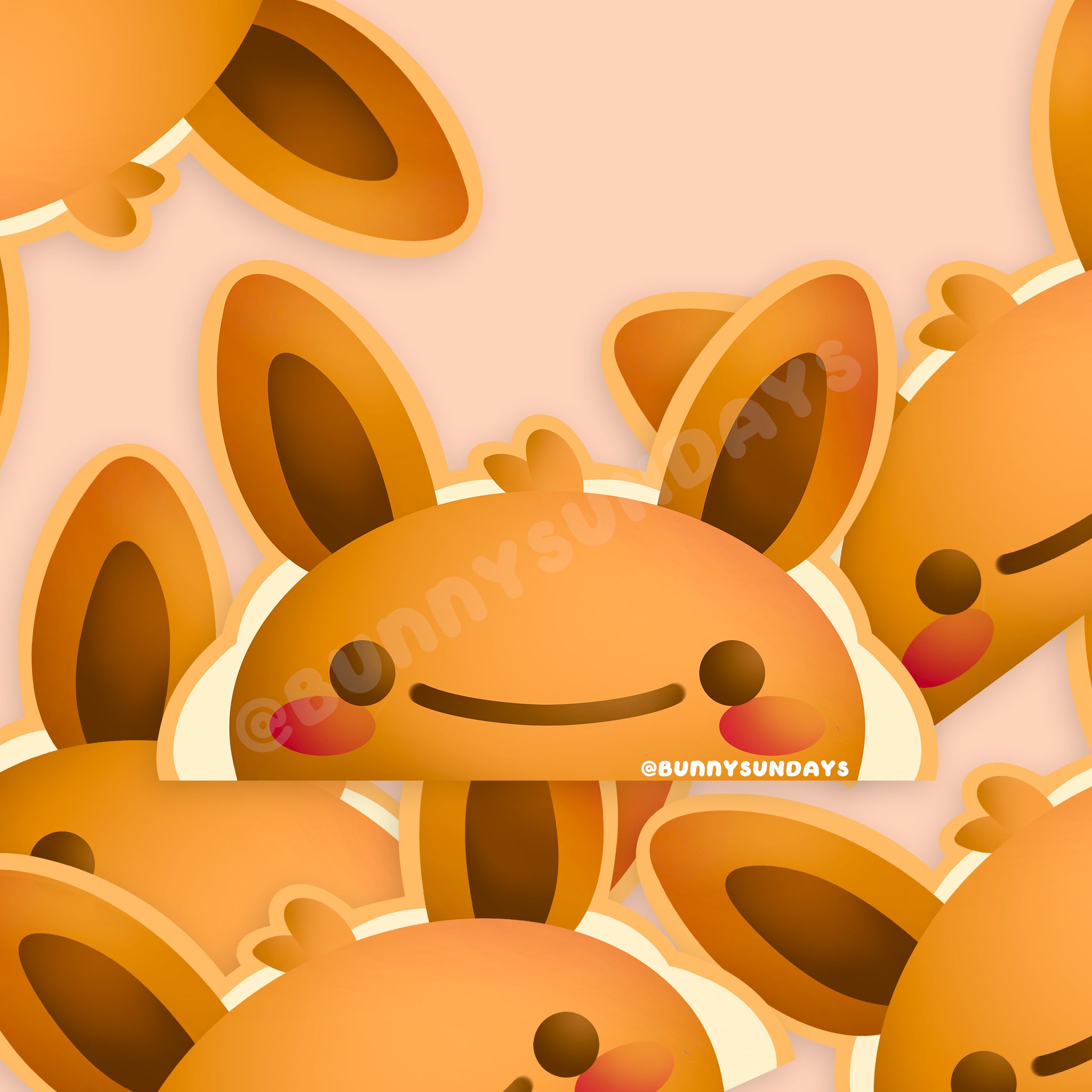 Poke-Derpy Vinyl Matte Laminated Peeker Sticker ✸ Normal