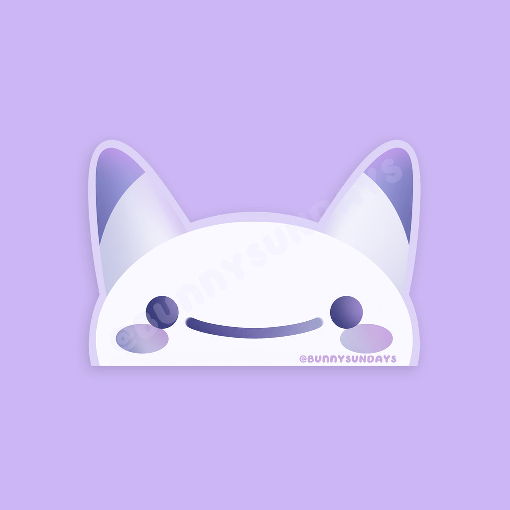 Poke-Derpy Vinyl Matte Laminated Peeker Sticker ✸ Peeky