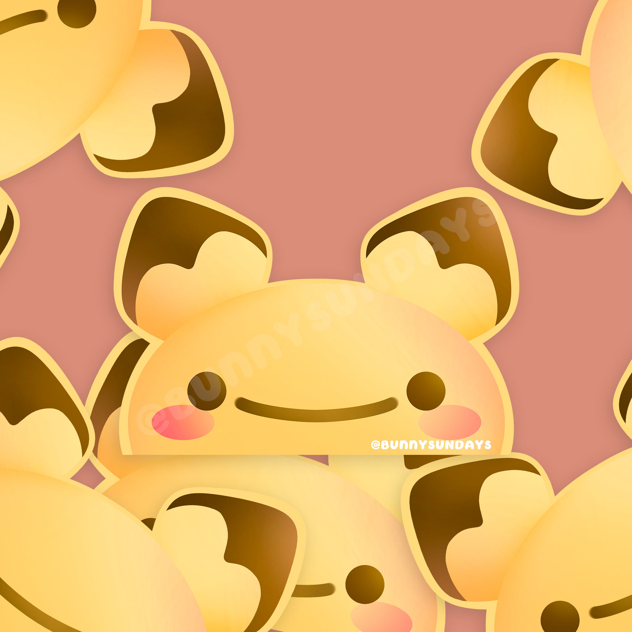 Poke-Derpy Vinyl Matte Laminated Peeker Sticker ✸ Little Pika
