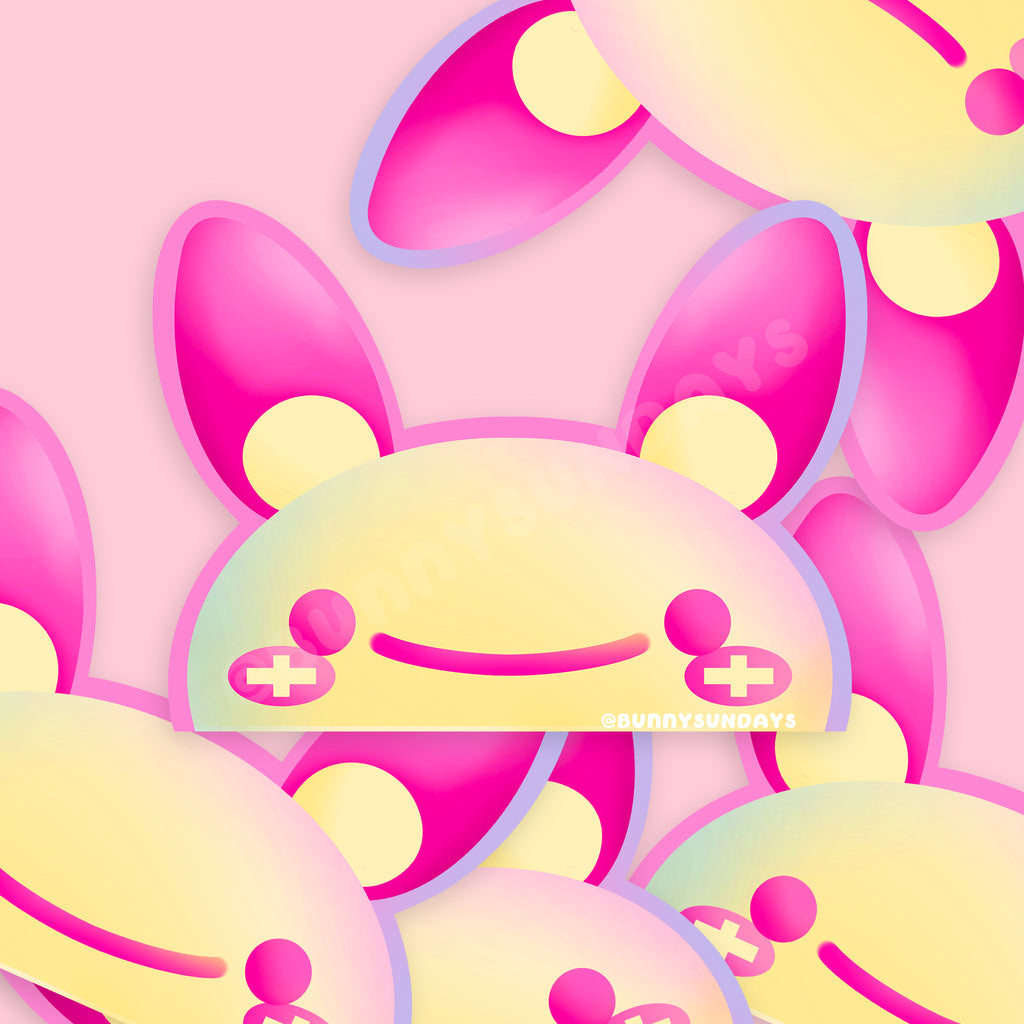 Poke-Derpy Vinyl Matte Laminated Peeker Sticker ✸ Plus