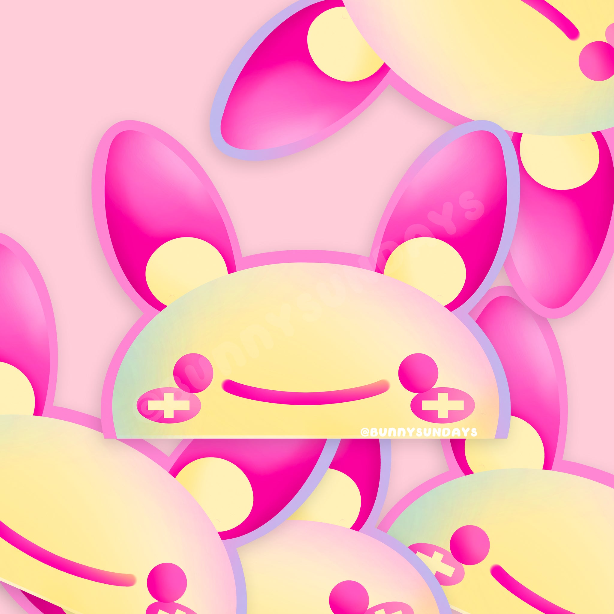 Poke-Derpy Vinyl Matte Laminated Peeker Sticker ✸ Plus