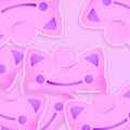 Poke-Derpy Vinyl Matte Laminated Peeker Sticker ✸ Pudding
