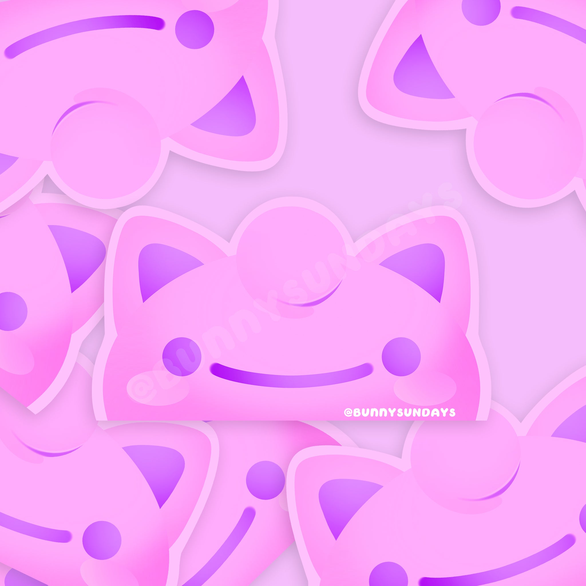 Poke-Derpy Vinyl Matte Laminated Peeker Sticker ✸ Pudding